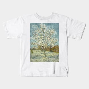 The Pink Peach Tree by Vincent van Gogh Kids T-Shirt